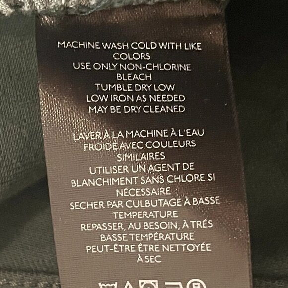 NWT Anthropologie Pilcro Coated Denim Pencil Skirt dark green 14 - Picture 10 of 11